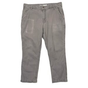 Carhartt Relaxed Fit Canvas Work Pants Mens Utility 36x30 Grey Workwear